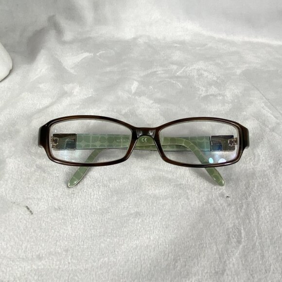 Kate Spade Florence 0JDJ Brown Green Eyeglasses Frames 51-16-130-27mm Italy - Picture 9 of 11